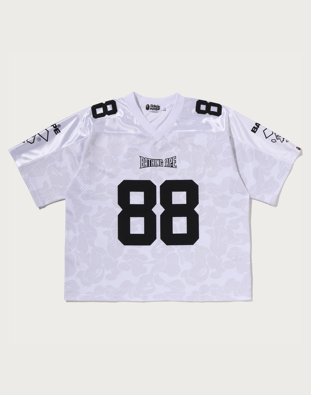 SOLID CAMO MULTI LOGO RELAXED FIT FOOTBALL JERSEY TEE MENS