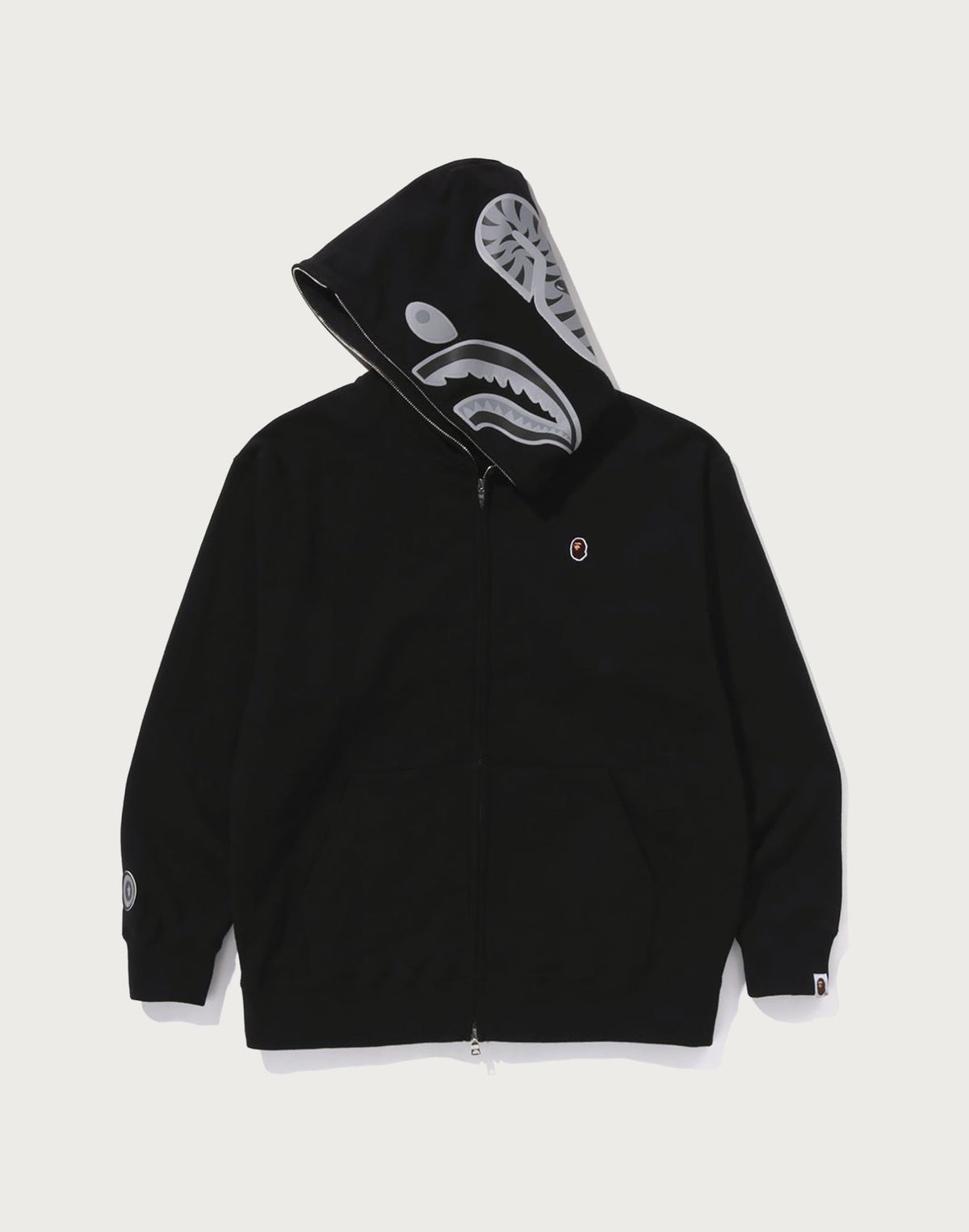 ONE POINT APE HEAD SHARK RELAXED FIT FULL ZIP HOODIE MENS
