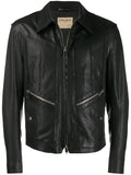 Al Duca D’Aosta 1902 zipped leather jacket