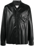 Nanushka coated-finish shirt jacket