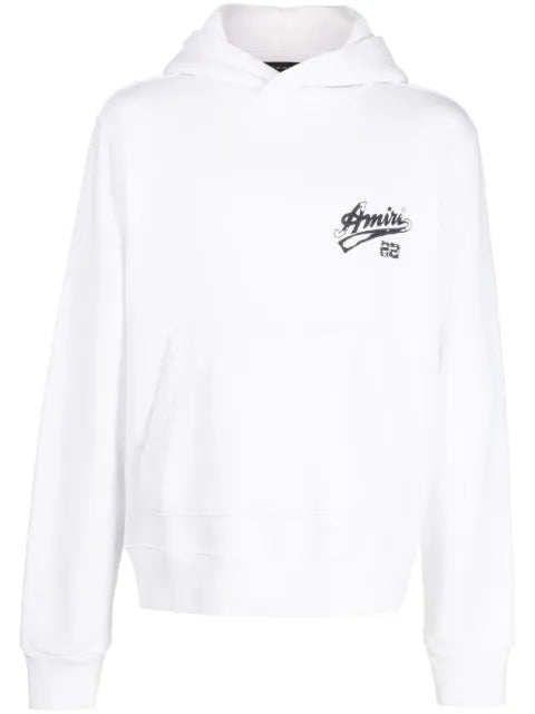 AMIRI embroidered-logo cotton hoodie