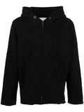 Les Tien front zip-fastening hoodie