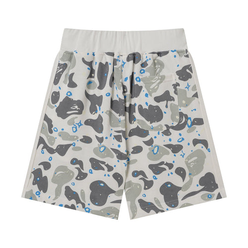 BAPE Shark Camo Sweat Shorts – White Camo