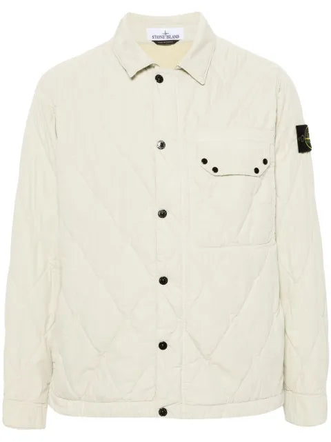 Stone Island Compass-badge quilted jacket