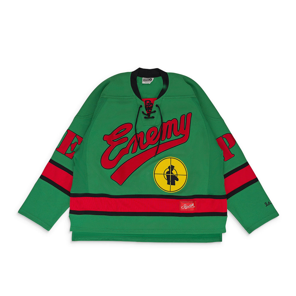 GREEN PUBLIC ENEMY GAME SWEATSHIRT