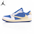 Air Jordan 1 Low White/Treasure Blue Unisex Sneakers DM7866-134