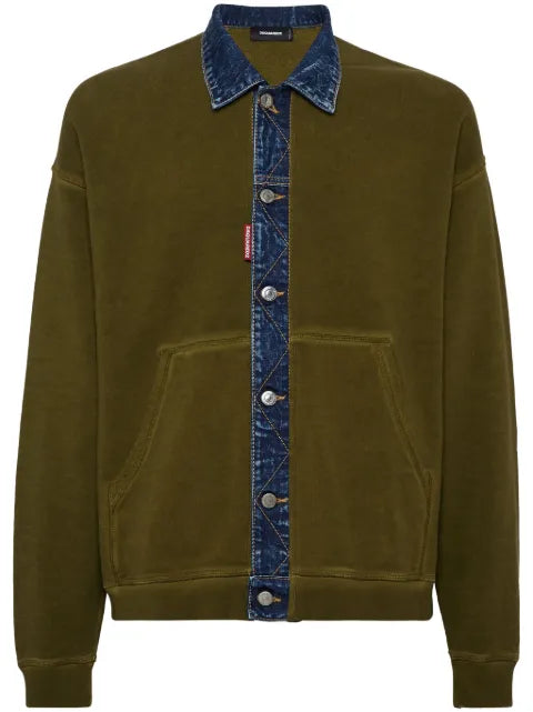 DSQUARED2 button-down sweatshirt