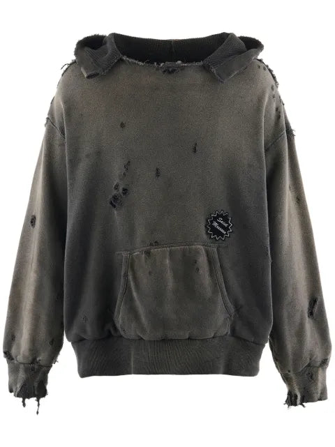 SAINT MXXXXXX distressed hoodie