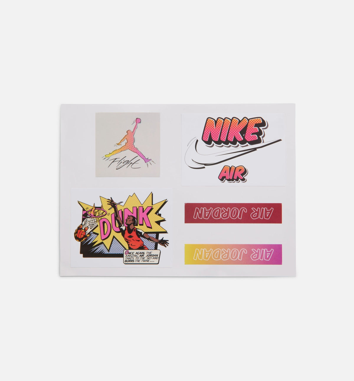 Air Jordan 4 Retro Comic Men's Sneakers - White / Pink / Smoke Grey