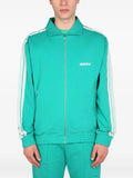 MOUTY stripe-detail zip-up sweatshirt