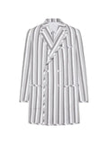 Thom Browne repp stripe seersucker oversized sportcoat