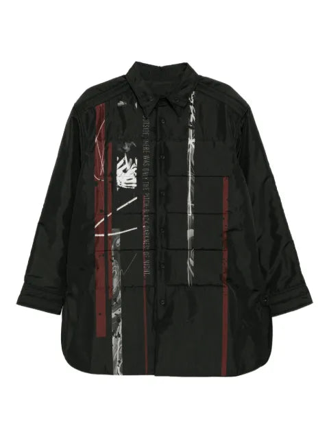 Yohji Yamamoto graphic-print padded jacket
