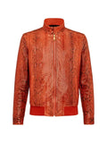 Billionaire bomber jacket in leather