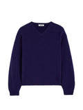 Jil Sander wool blend V-neck sweater