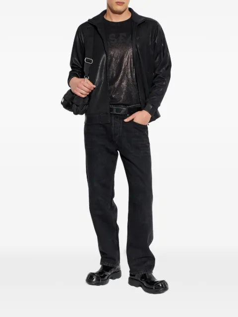Diesel T-NORM-AA2 glossy zip-up sweater