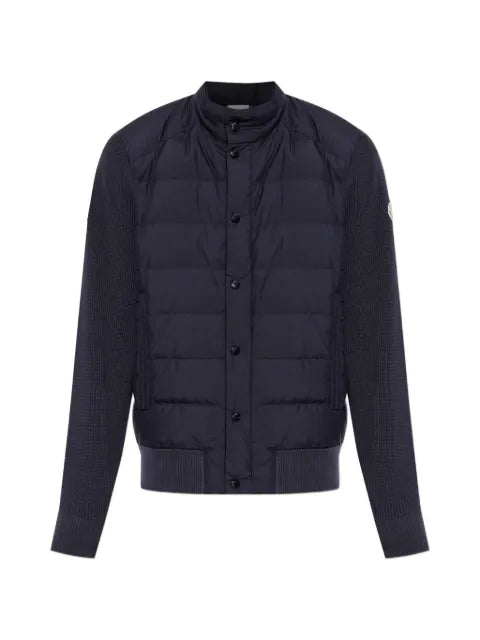 Moncler high-neck quilted-front jacket