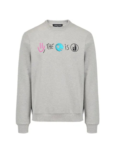 Iceberg graphic-print long-sleeve sweatshirt
