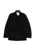 Lardini cashmere high-neck field jacket