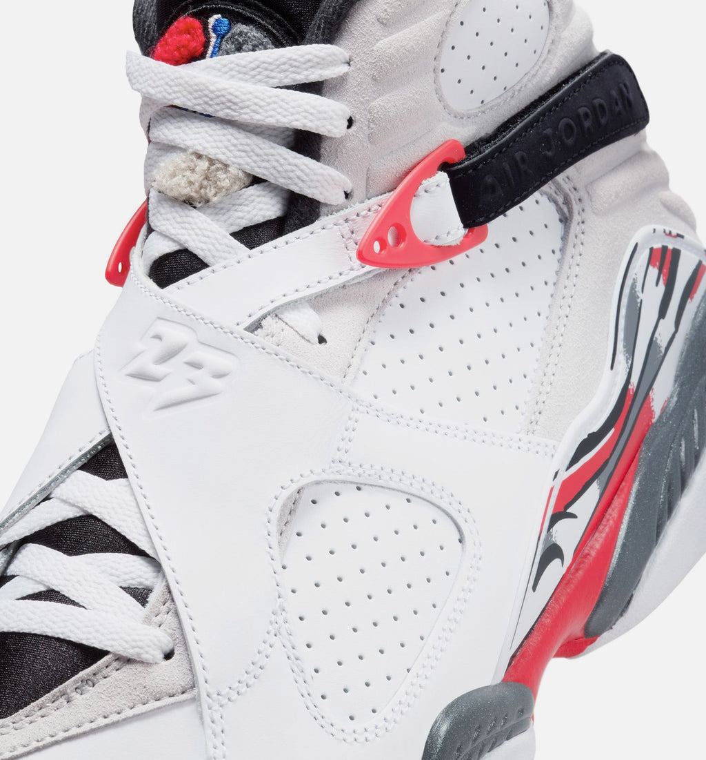 Air Jordan 8 Retro Men's Lifestyle Shoe - White/Black/True Red