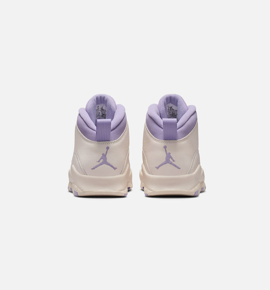 Air Jordan 10 Retro Hydrangeas Women's Lifestyle Shoes - Chalk/Hydrangeas/Wild Grape