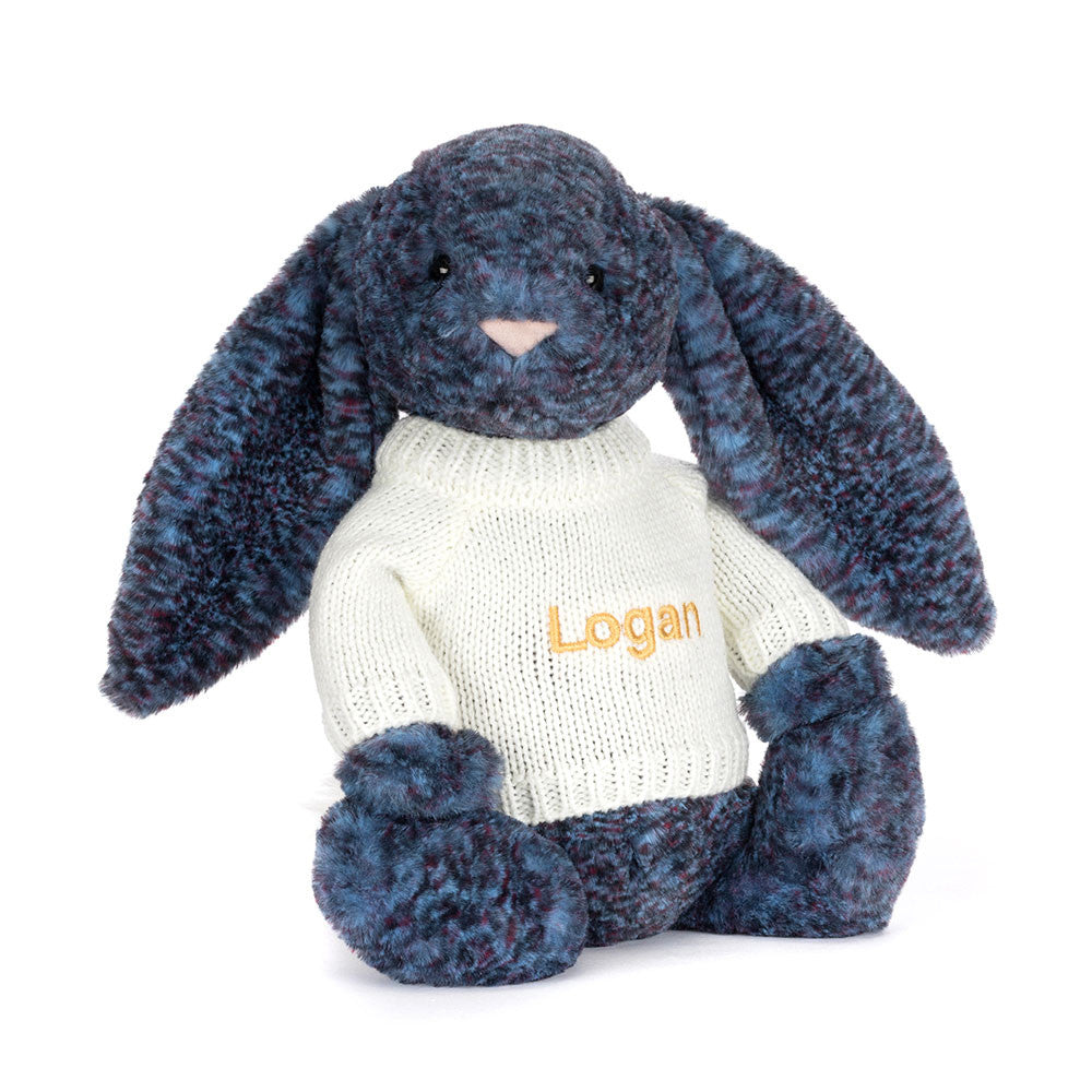 Hopscone Luxe Bunny with Personalized Cream Jumper