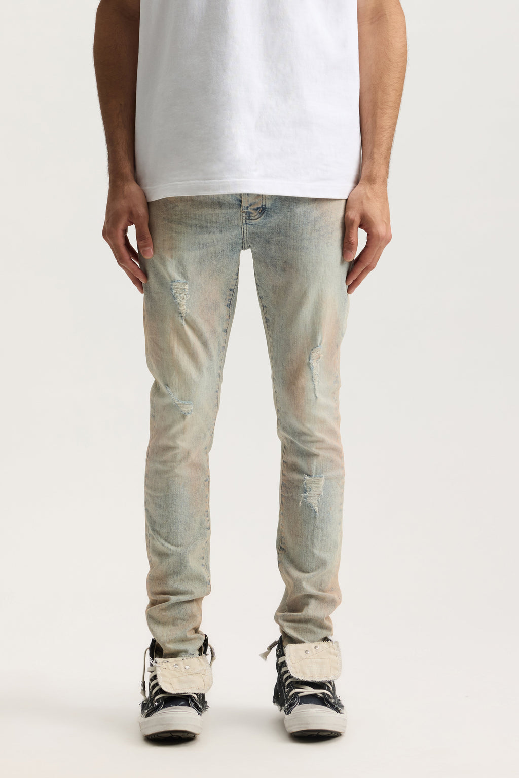 P001 Pink Mud Distressed