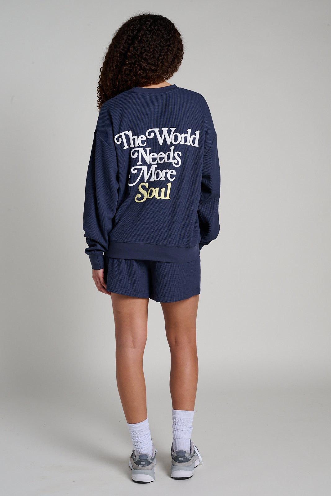 The World Needs More Soul Waffle Crewneck