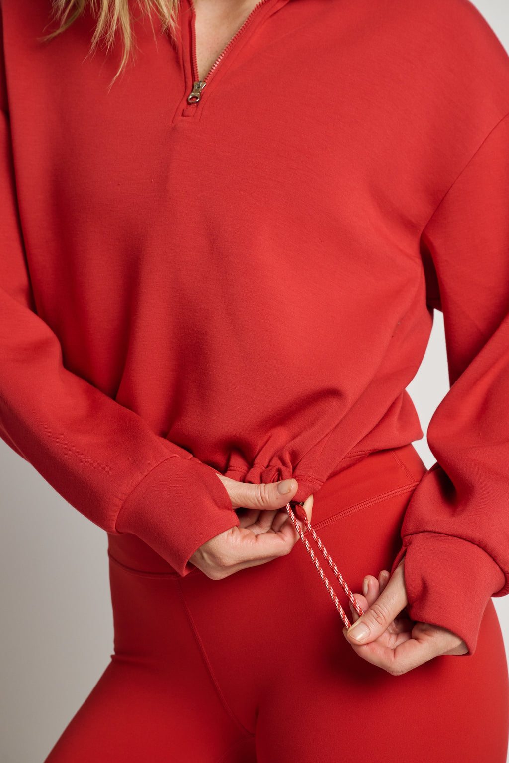 Sian Cropped Half Zip