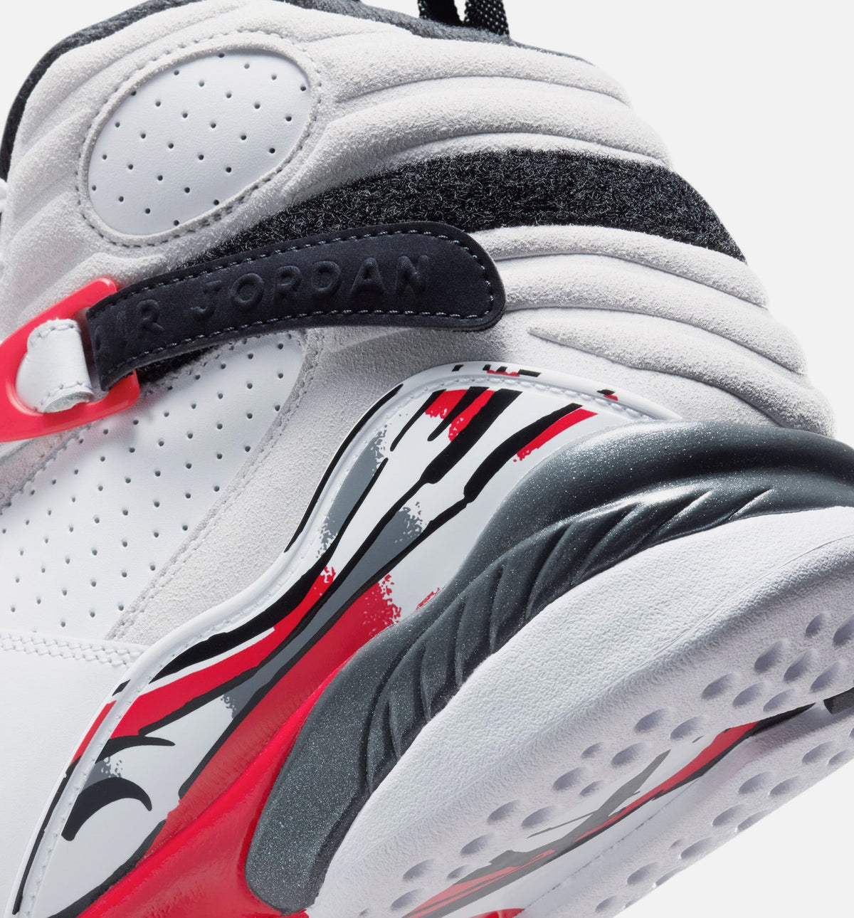 Air Jordan 8 Retro Men's Lifestyle Shoe - White/Black/True Red