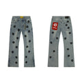 Godspeed Embroidered Washed Flared Jeans