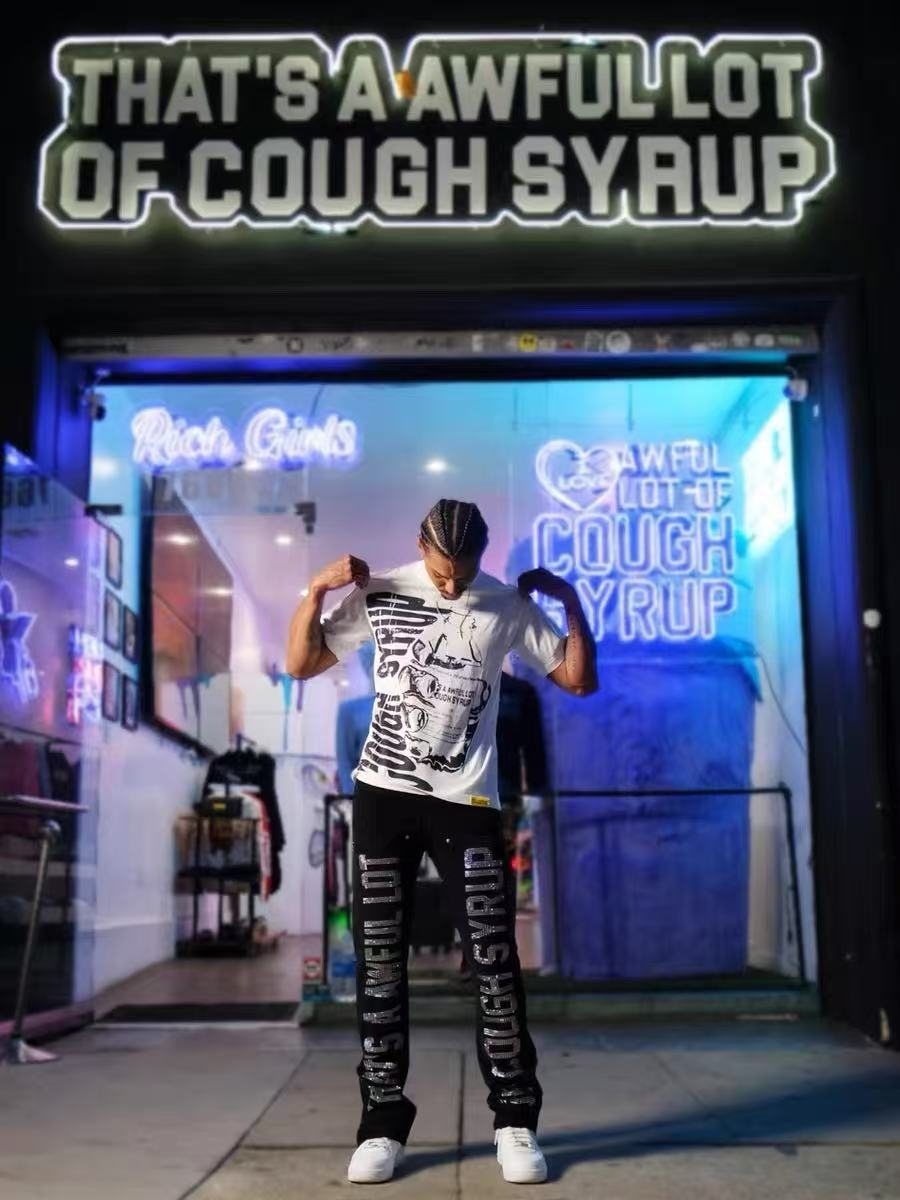 THAT'S A AWFUL LOT OF COUGH SYRUP Graphic Short-Sleeve T-Shirt