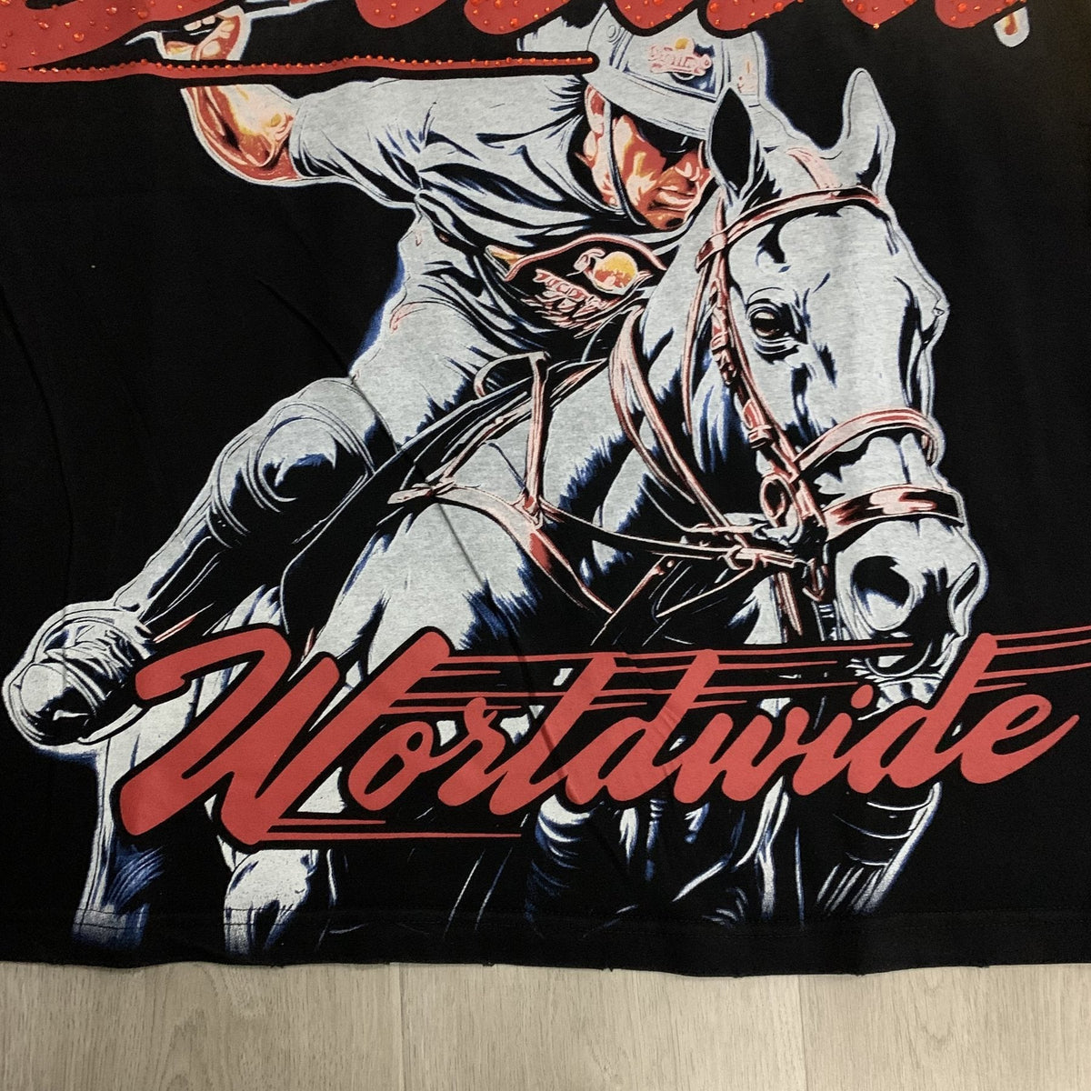 DUAA Horse Rider Graphic Washed T-Shirt