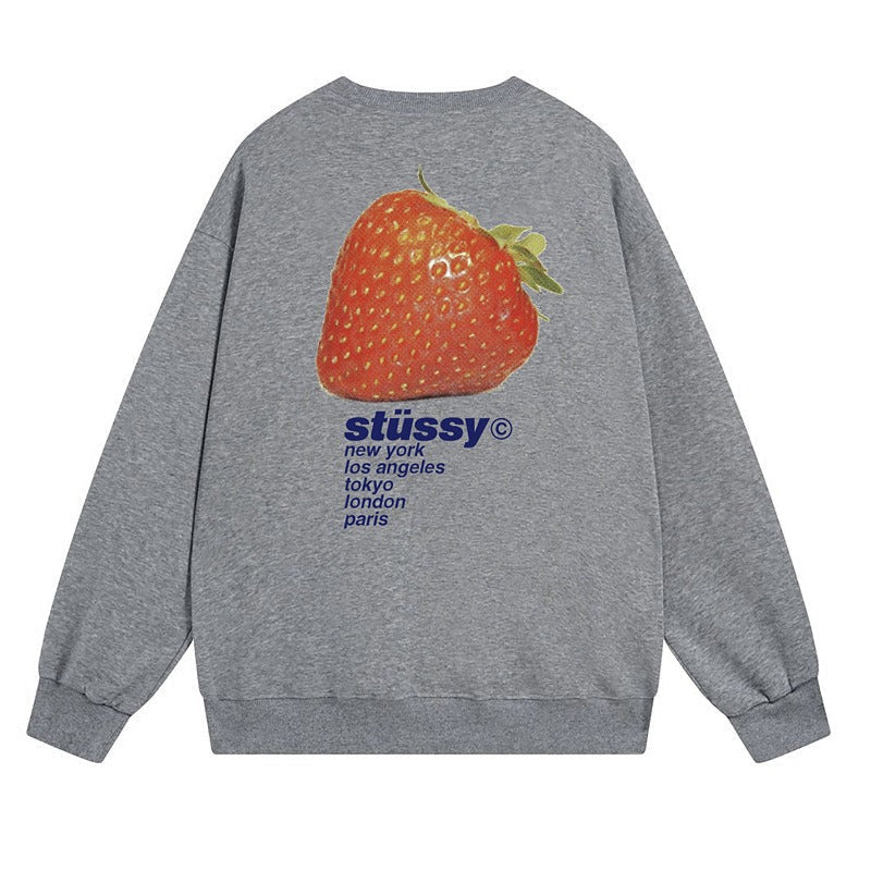 Stussy Sweatshirts Autumn/Winter Fleece Couple Sweatshirts