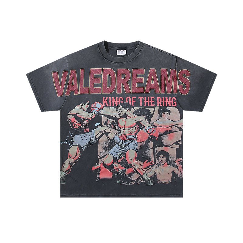 VALE USA King of the Ring Boxing Graphic T-Shirt
