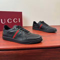 Gucci Men's Green and Red Stripe Sneakers
