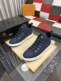 Louis Vuitton Lace-Up High-Top Sneakers