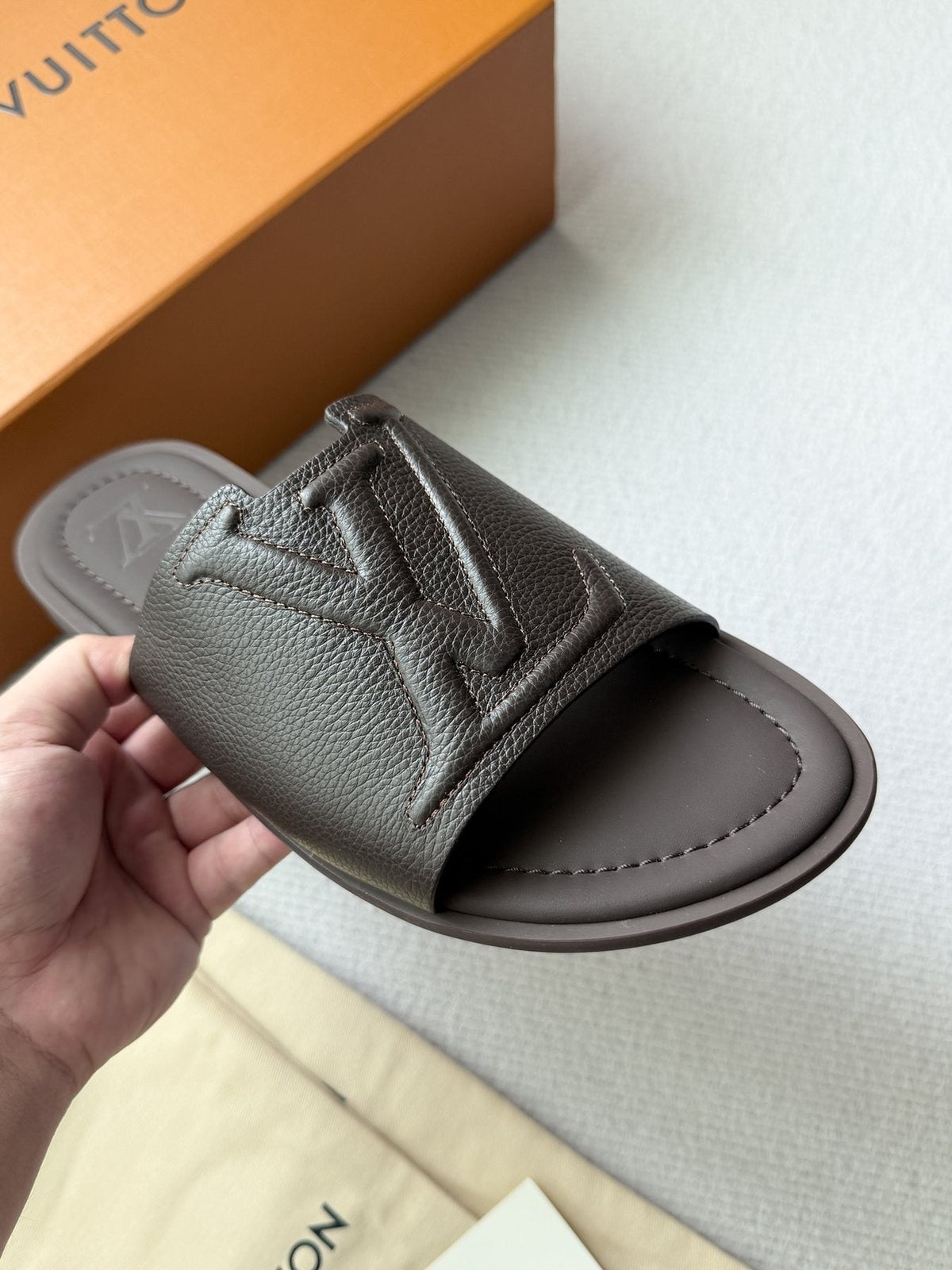 Louis Vuitton Portofino Monogram Slide Sandals