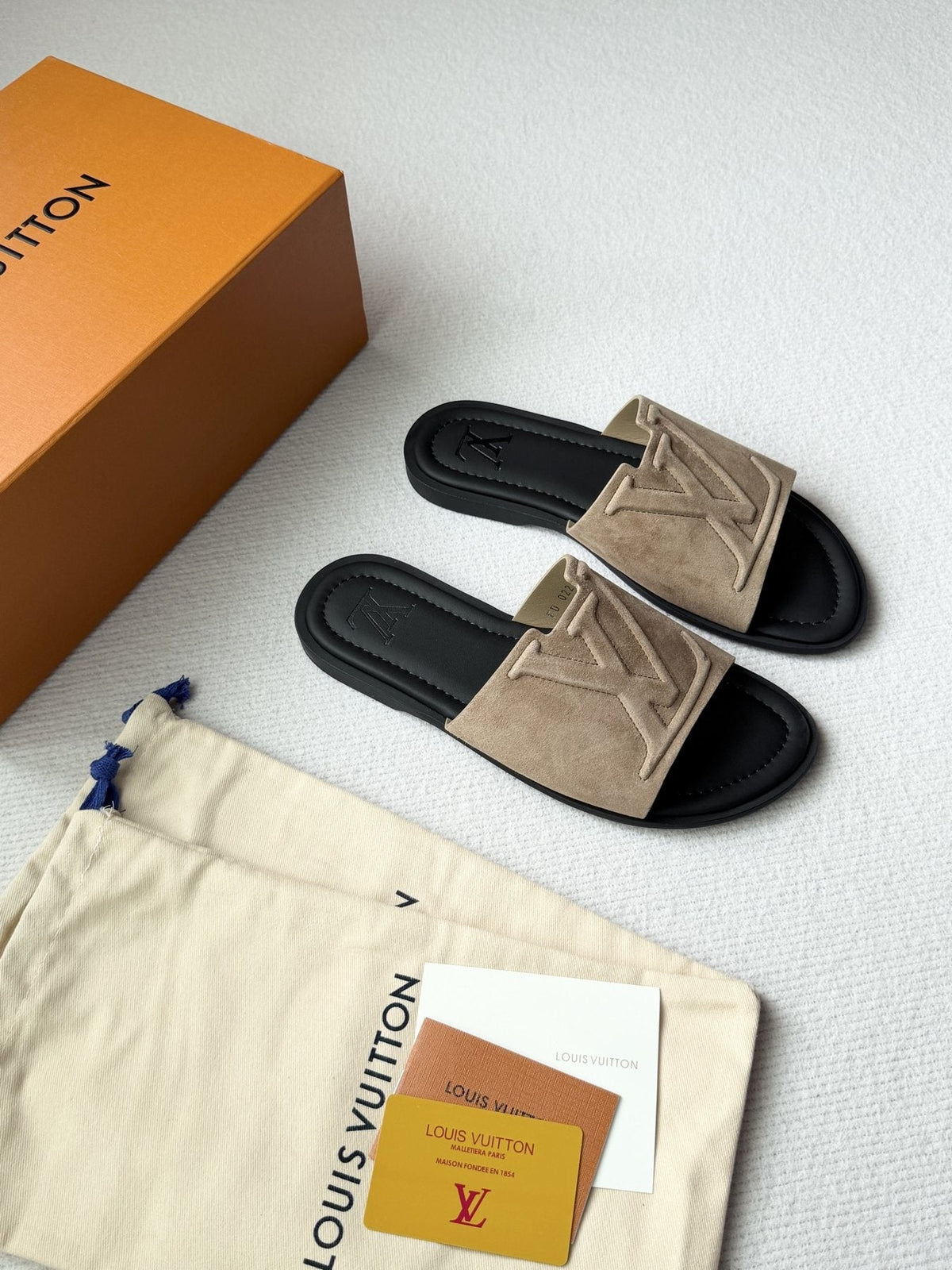 Louis Vuitton Portofino Monogram Slide Sandals